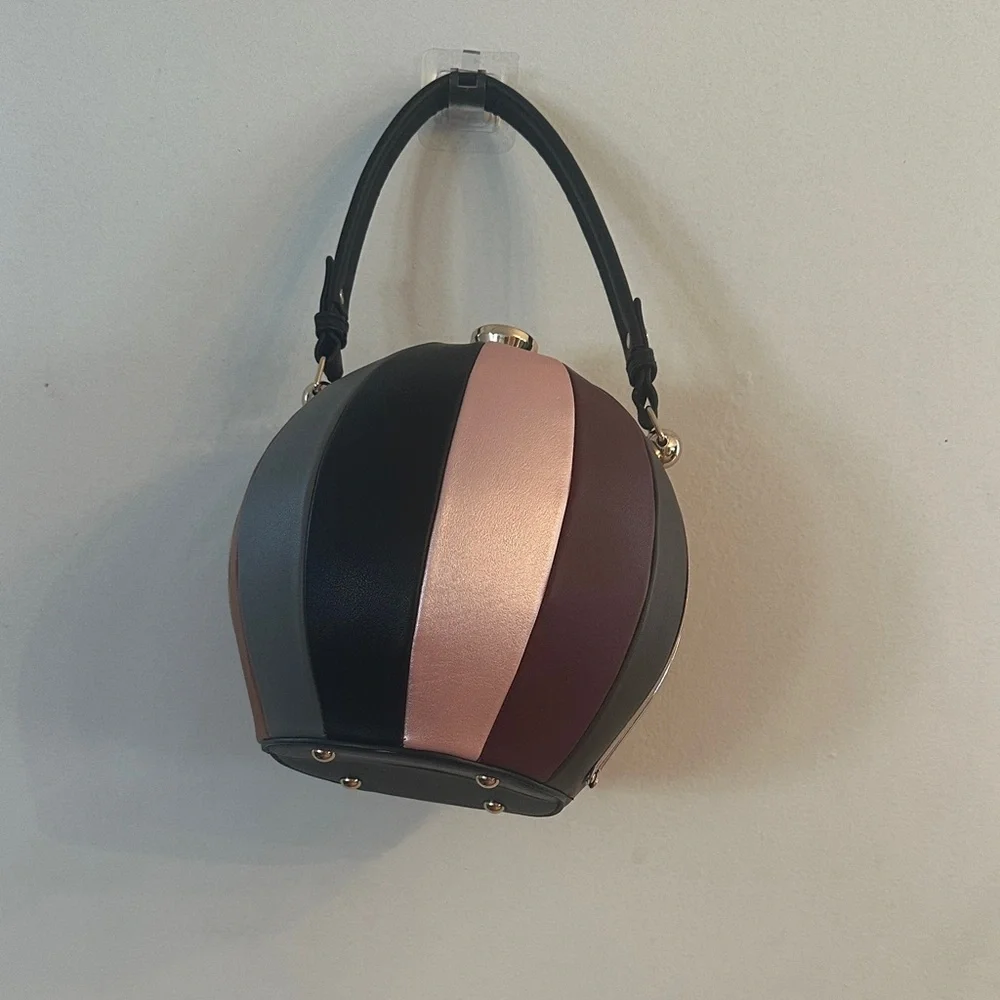 Chic Black and Pink Mini Bag - Picture 1 of 7